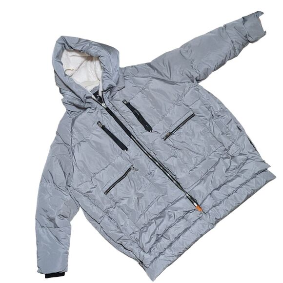 NEW Orolay Universe classics thickened down jacket coat parka gray women's 4XL - Picture 9 of 11